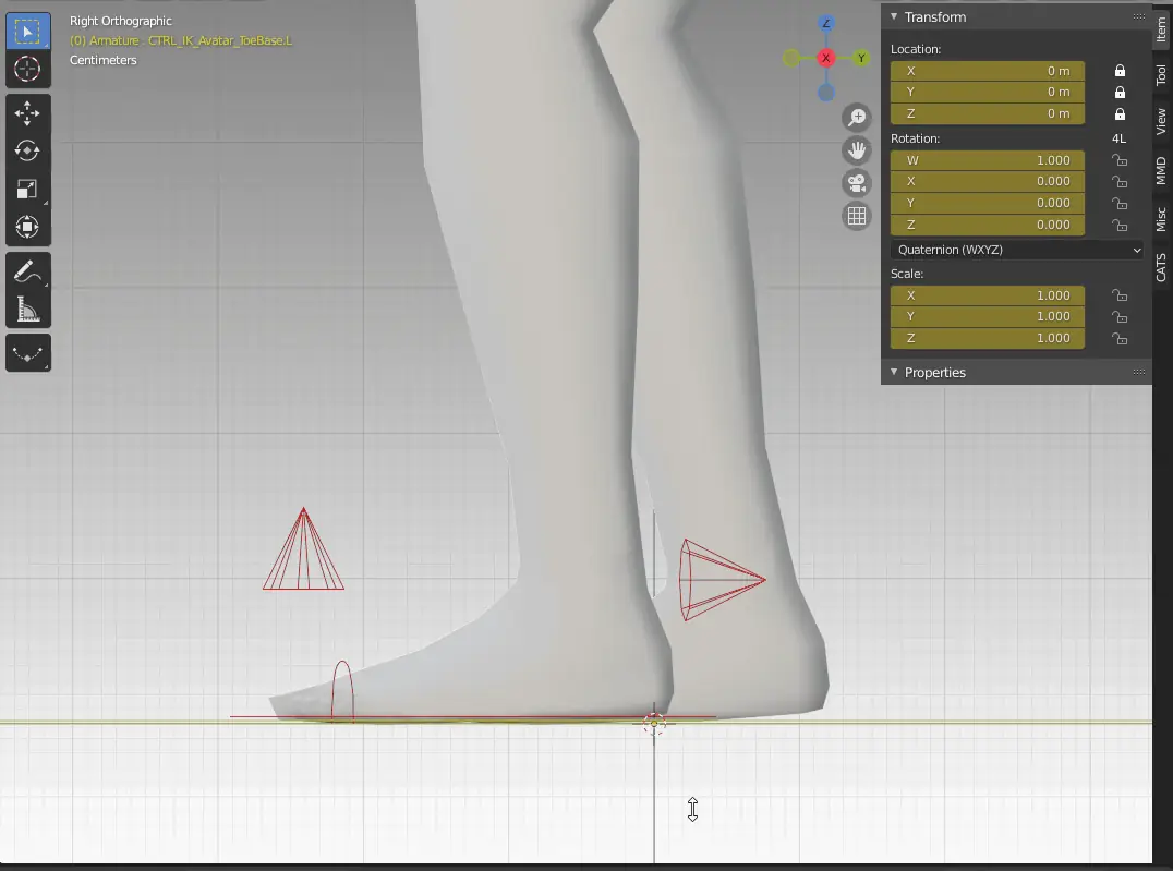 Toes can be rotated in any direction.