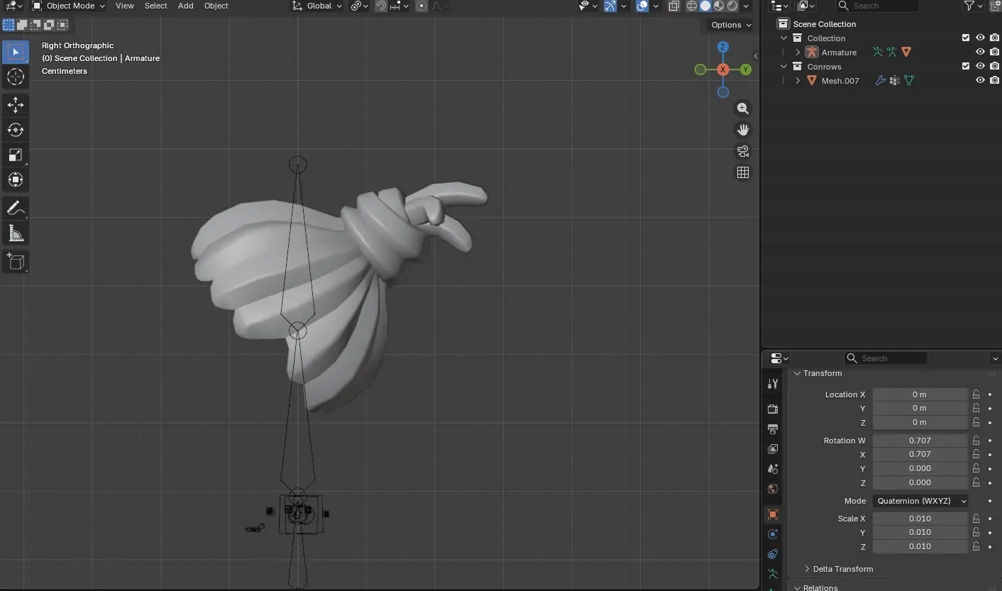 Use Shift+S to position the bone in the right place in the mesh.